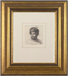 17th century etching baroque portrait male subject hat realistic print