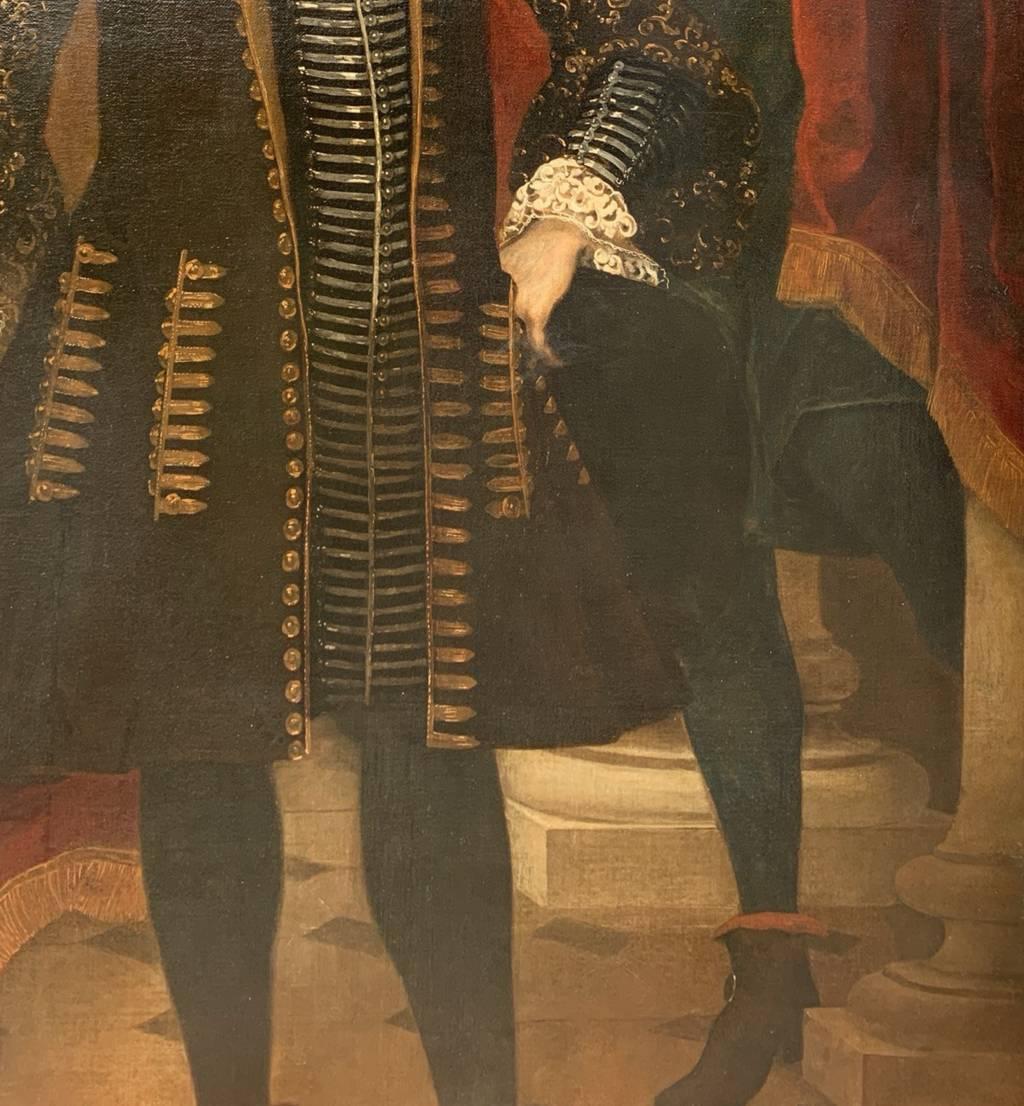 Giovanni Carbone (Maestro genovés) - Pintura de figuras del siglo XVII - Retrato en venta 5