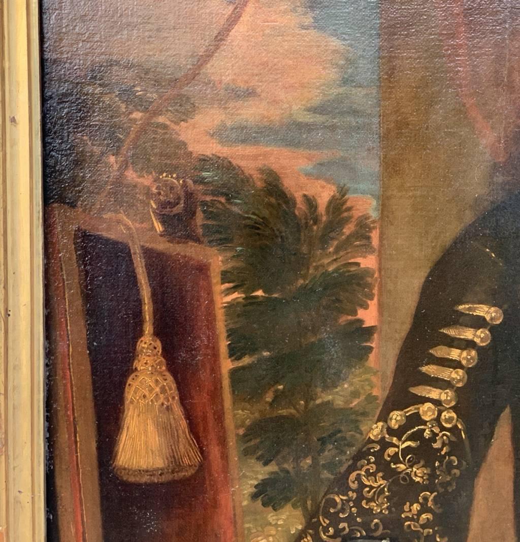 Giovanni Carbone (Maestro genovés) - Pintura de figuras del siglo XVII - Retrato en venta 6