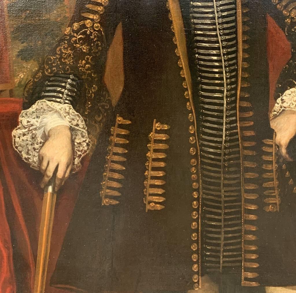 Giovanni Carbone (Maestro genovés) - Pintura de figuras del siglo XVII - Retrato en venta 7