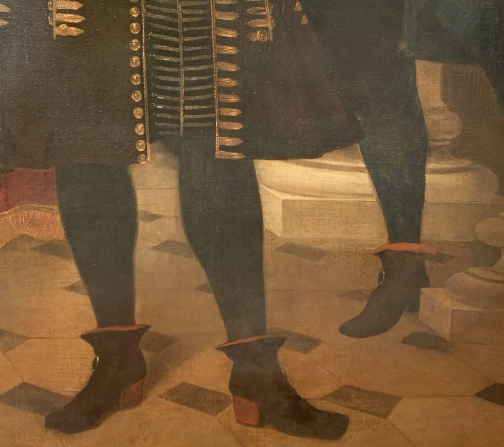 Giovanni Carbone (Maestro genovés) - Pintura de figuras del siglo XVII - Retrato en venta 3