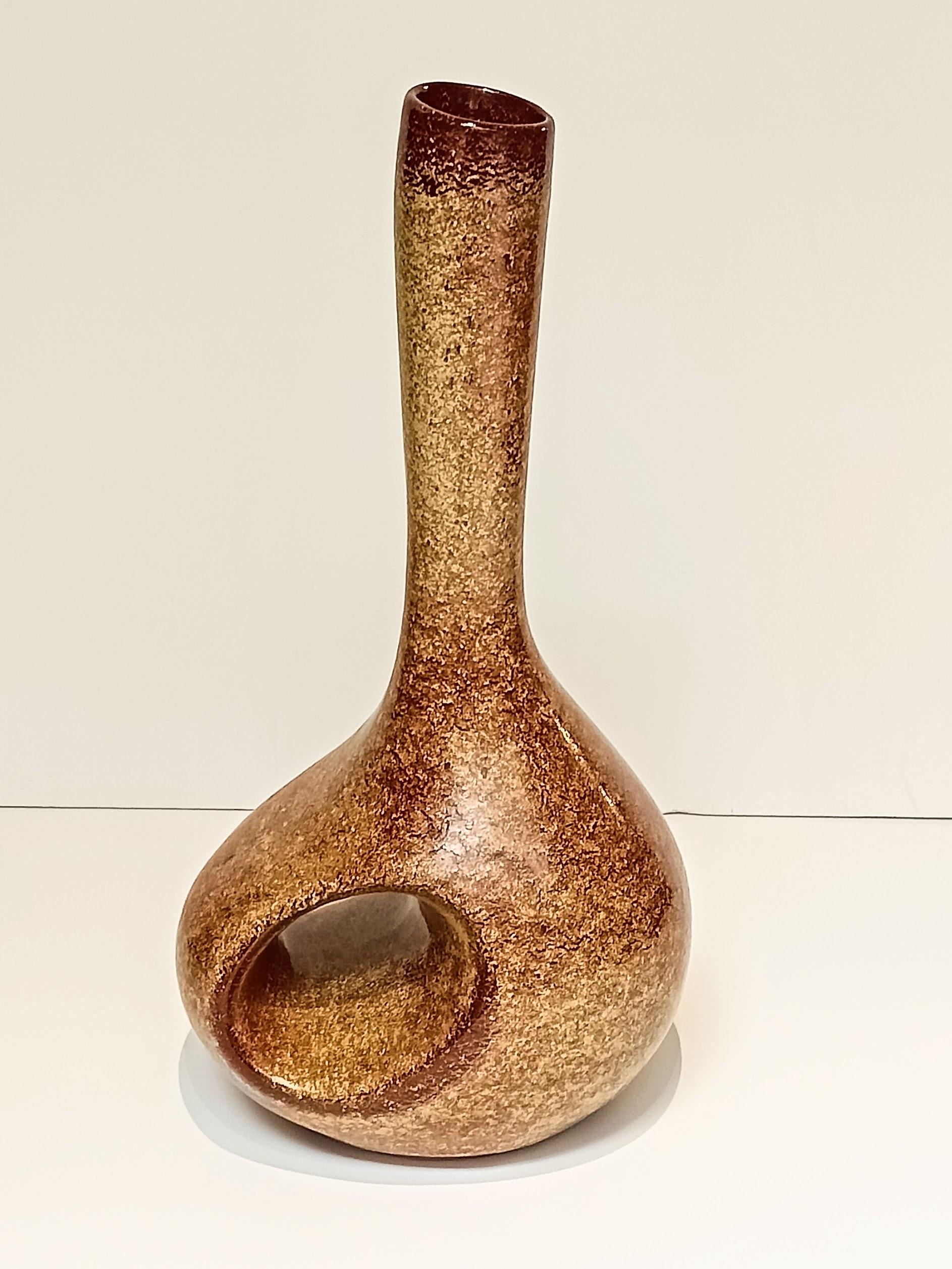 Mid-Century Modern Vase vintage Bertoncello de Roberto Rigon, Italie, années 1960 en vente