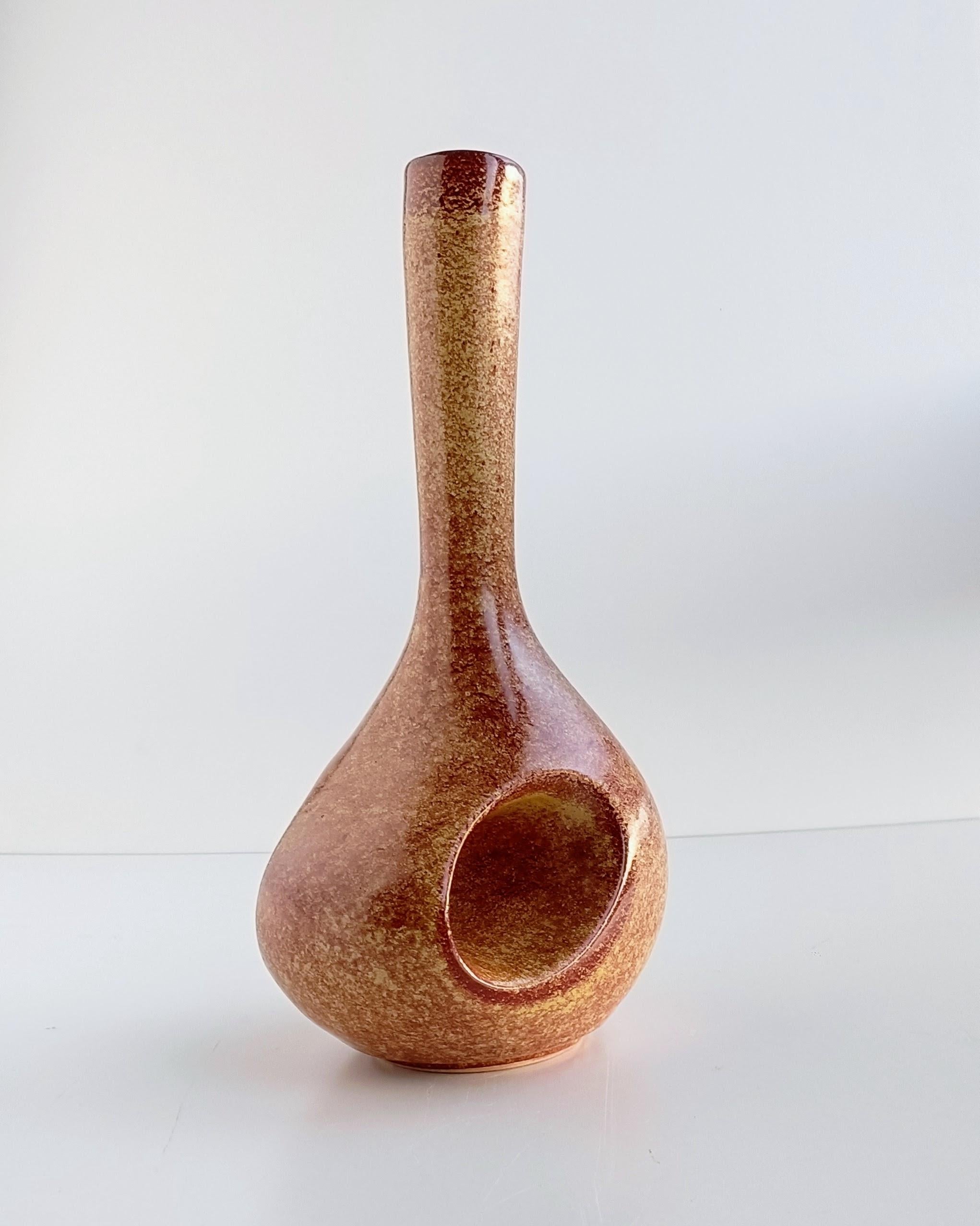 Giovanni Bertoncello Chimney Ceramic Vase, Italy, 1960s In Excellent Condition In VALENCIA, ES