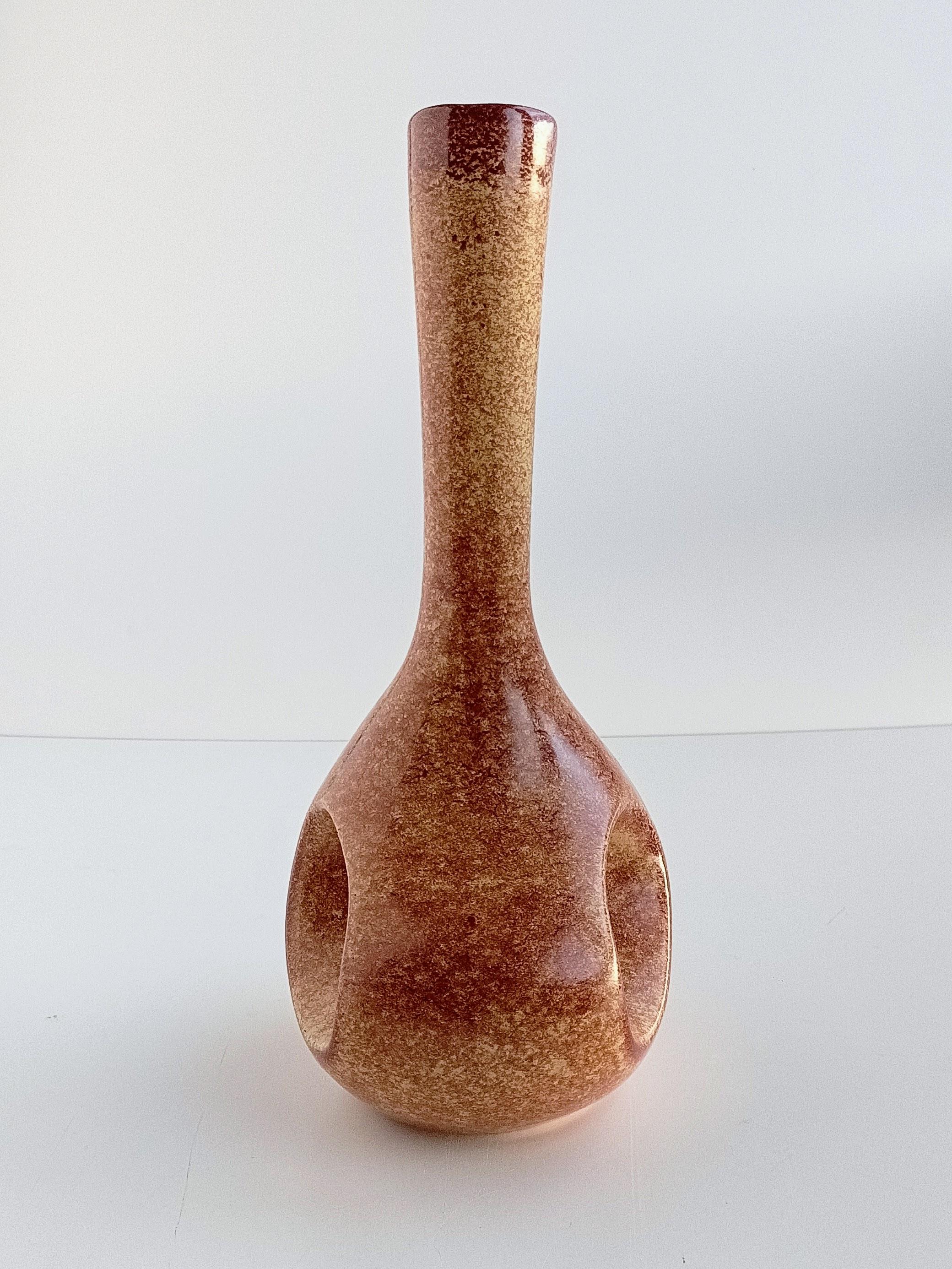 Mid-20th Century Giovanni Bertoncello Chimney Ceramic Vase, Italy, 1960s