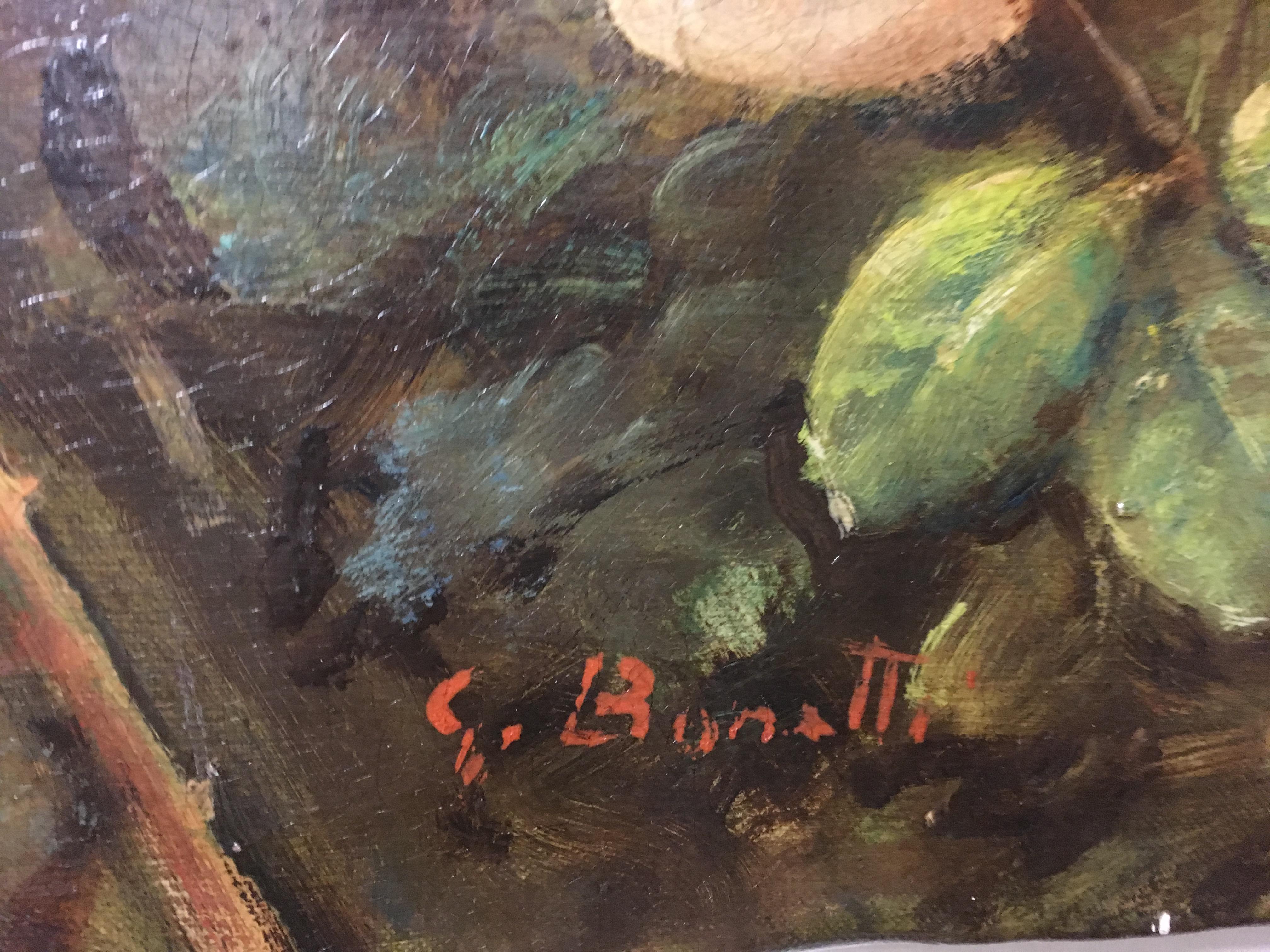 FLOWERS - Italian  School - Still Life Oil on Canvas Painting For Sale 2