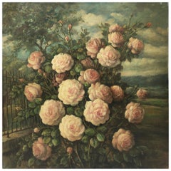 FLOWERS - Italian still life oil on canvas painting, Giovanni Bonetti