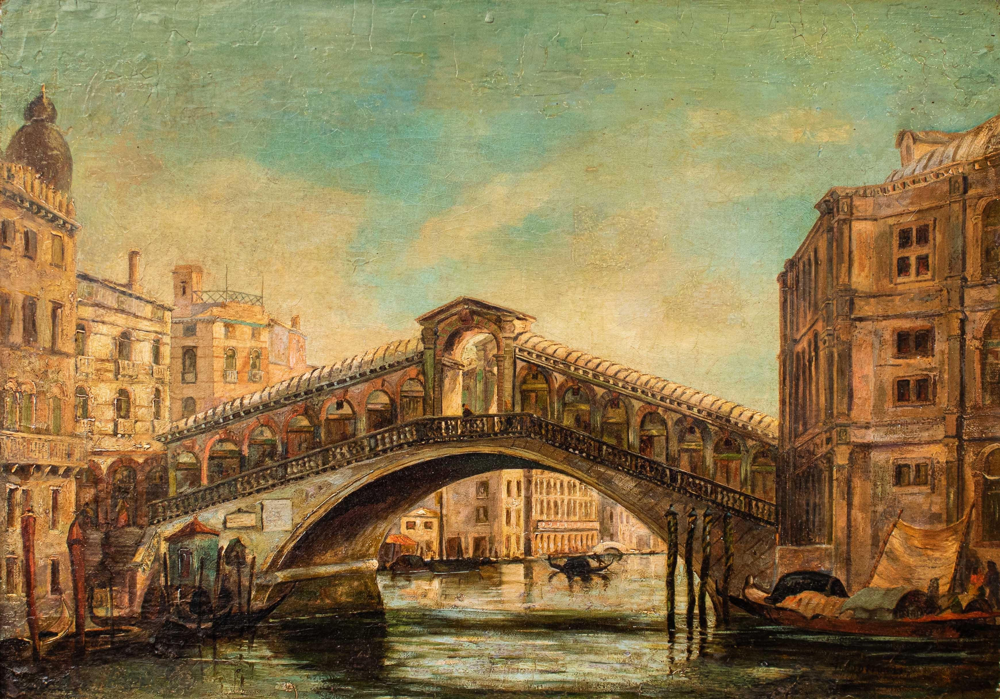 Giovanni Bonomi (Venezia, attivo nella seconda metà del XIX secolo), Veduta For Sale 1