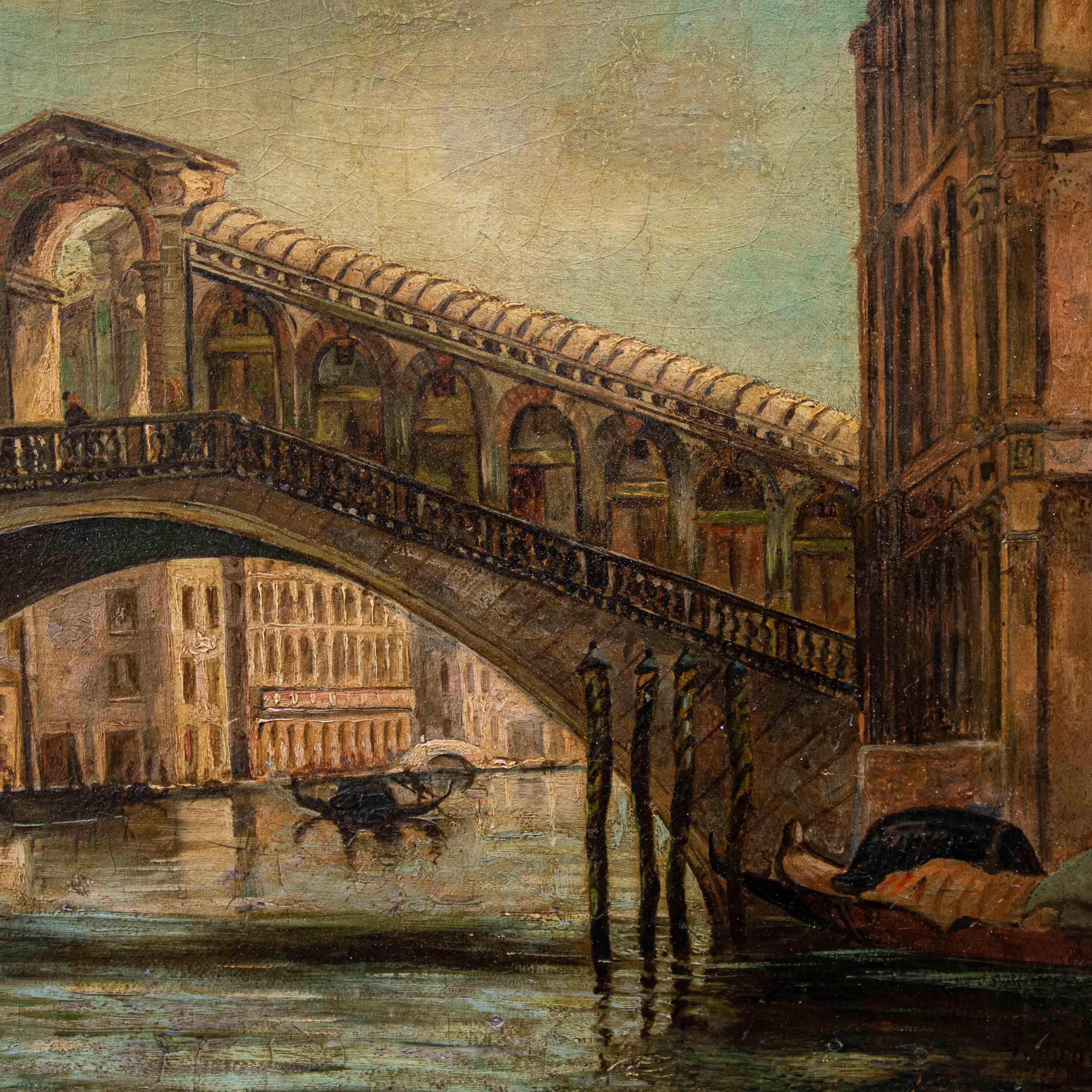 Giovanni Bonomi (Venezia, attivo nella seconda metà del XIX secolo), Veduta For Sale 5