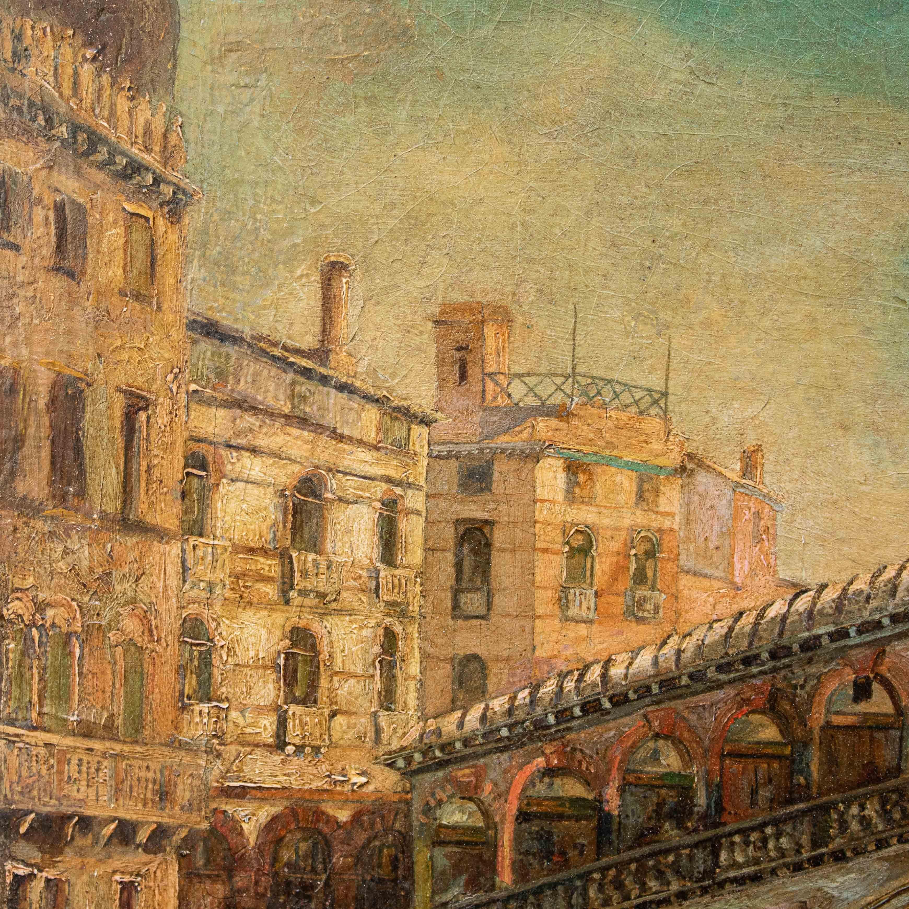 Giovanni Bonomi (Venezia, attivo nella seconda metà del XIX secolo), Veduta For Sale 6