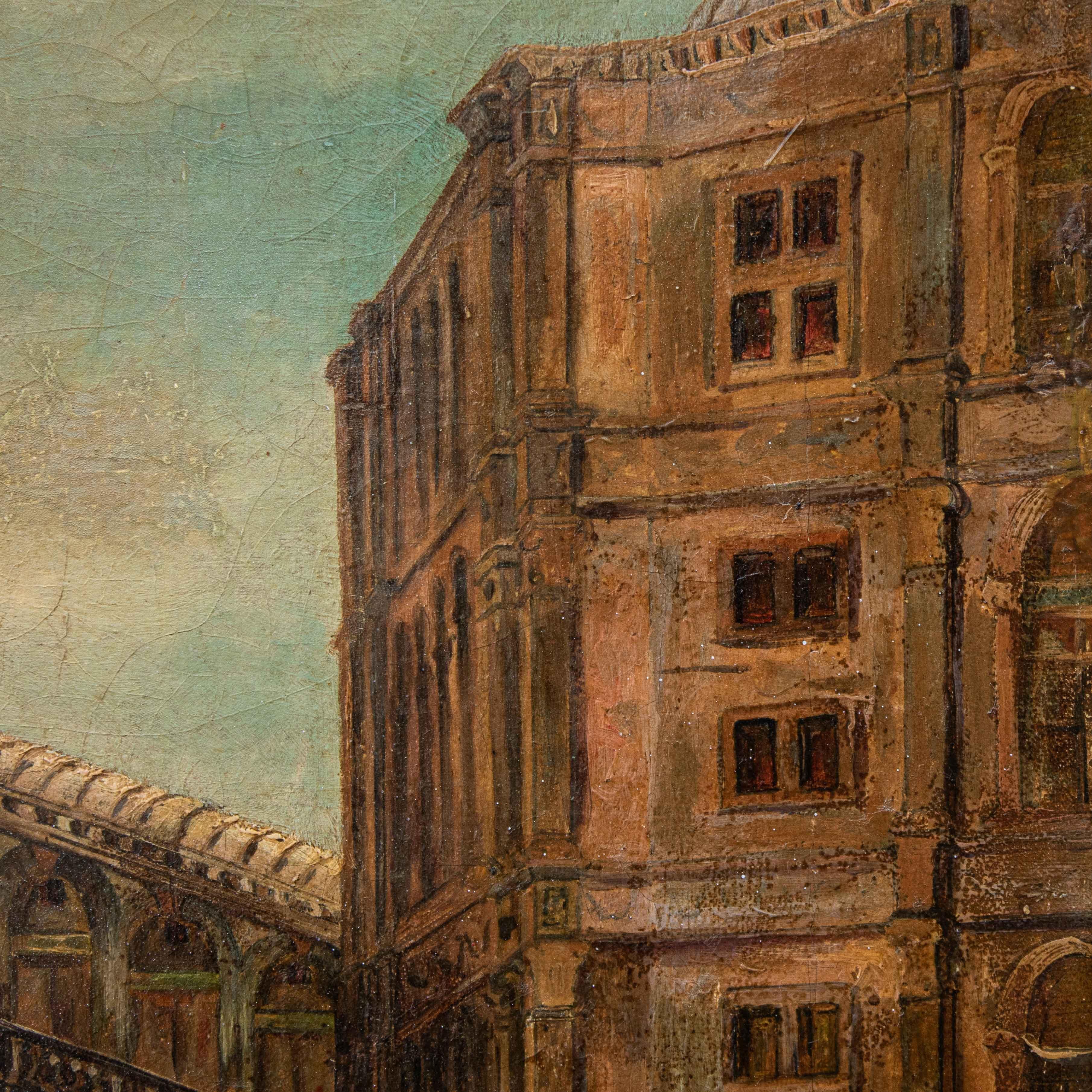 Giovanni Bonomi (Venezia, attivo nella seconda metà del XIX secolo), Veduta For Sale 7