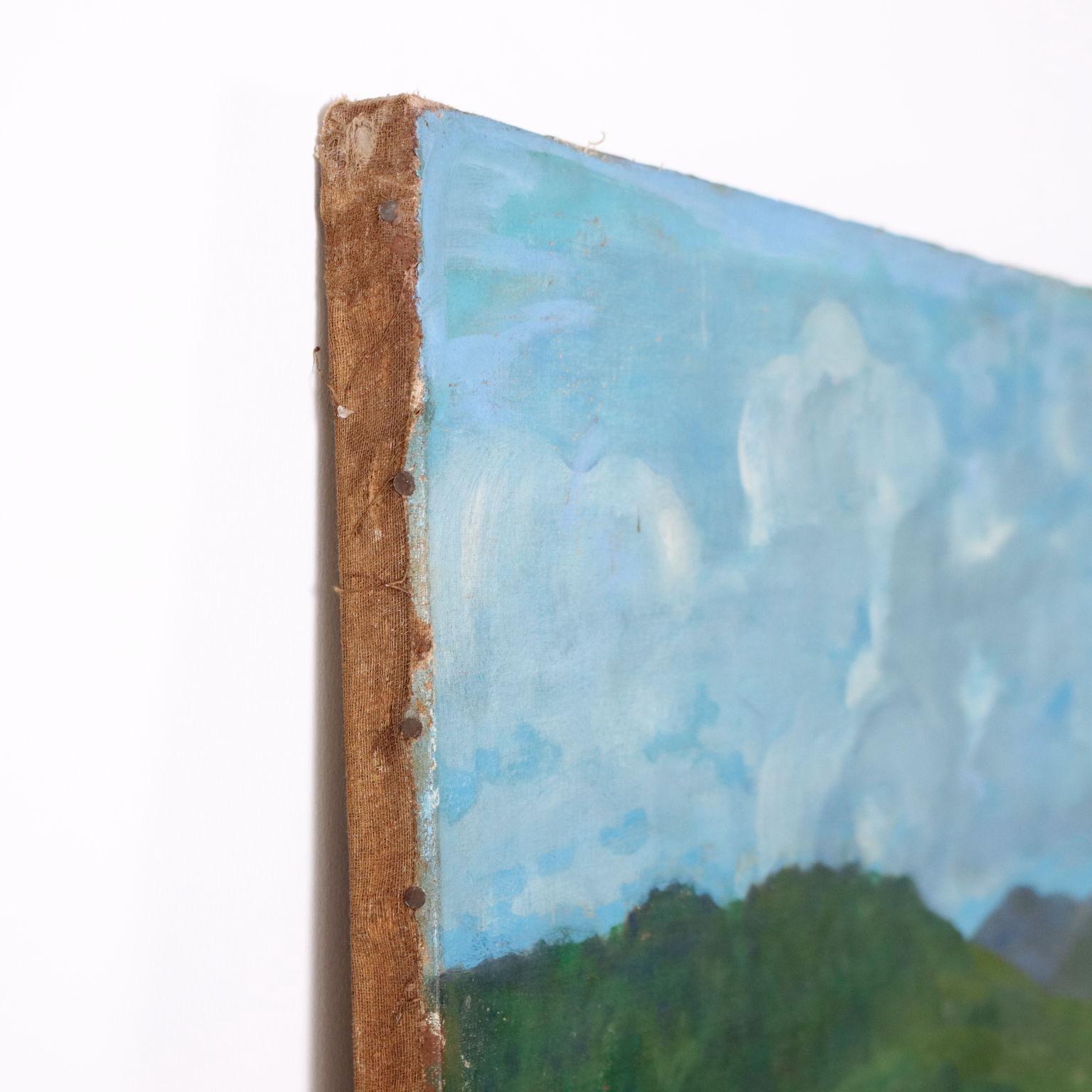 Escena pastoral con santo y cordero primera mitad del siglo XX en venta 6