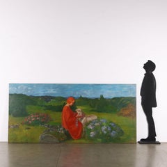 Scena Pastorale con Santa e Agnello prima metà 900