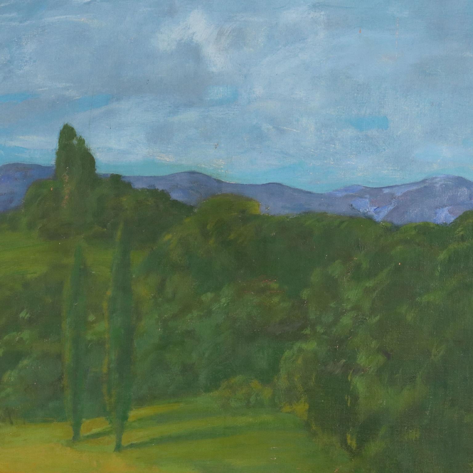 Escena pastoral con santo y cordero primera mitad del siglo XX en venta 2