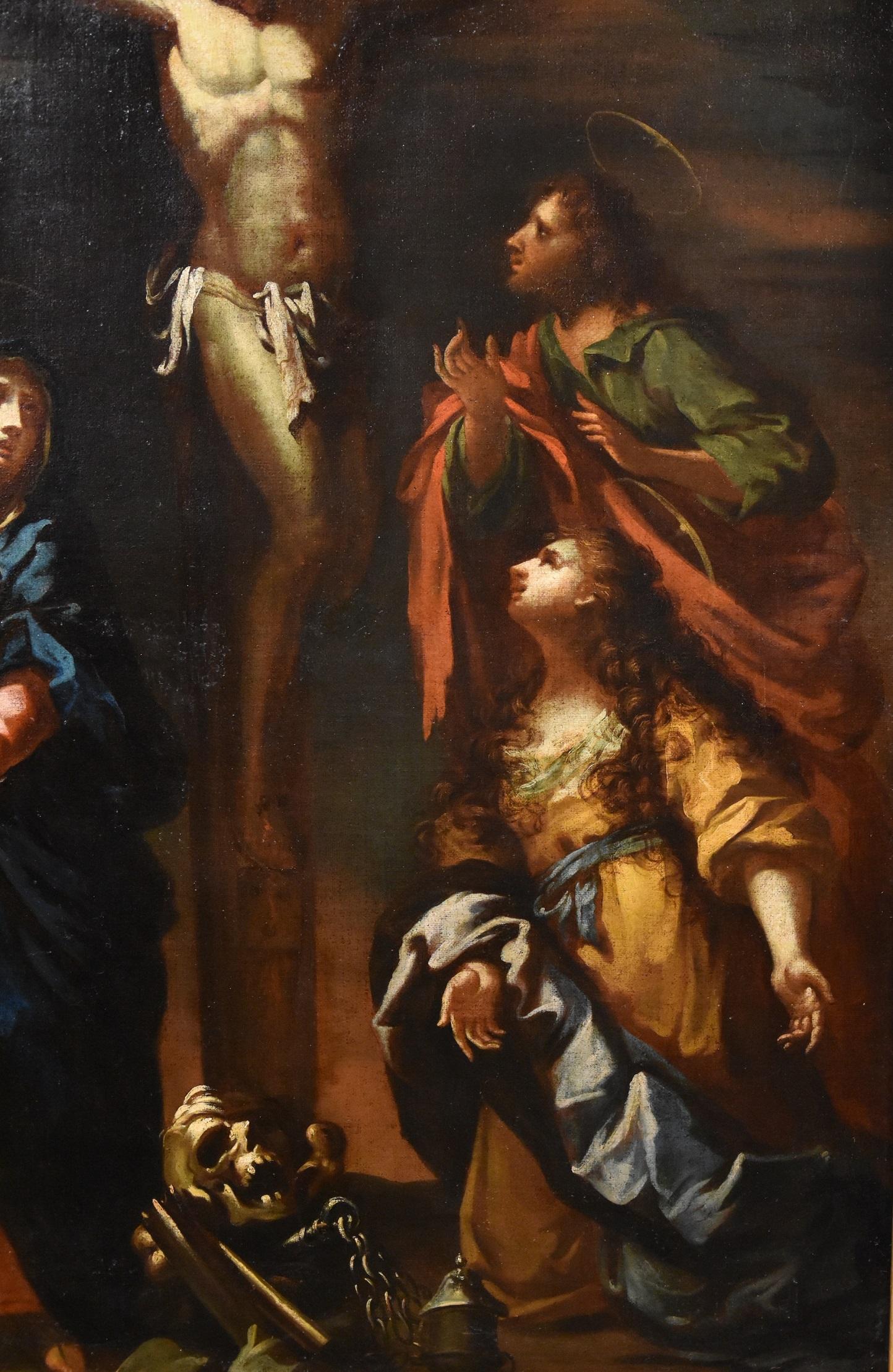 Cristo Crucificado Sagrestani Pintura Óleo sobre lienzo Viejo maestro Siglo XVII-XVIII Italia 1