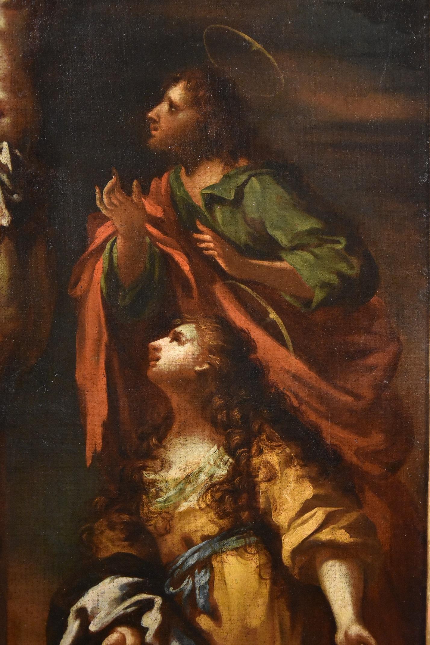 Cristo Crucificado Sagrestani Pintura Óleo sobre lienzo Viejo maestro Siglo XVII-XVIII Italia 2