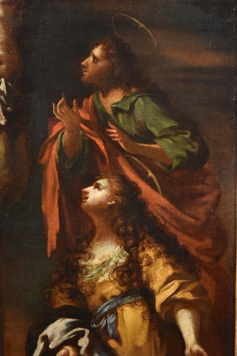 Christ Crucified Sagrestani Paint Oil on canvas Old master 17/18th ...