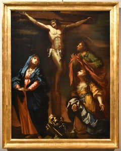 Christ Crucified Sagrestani Paint Oil on canvas Old master 17/18th Century Italy
