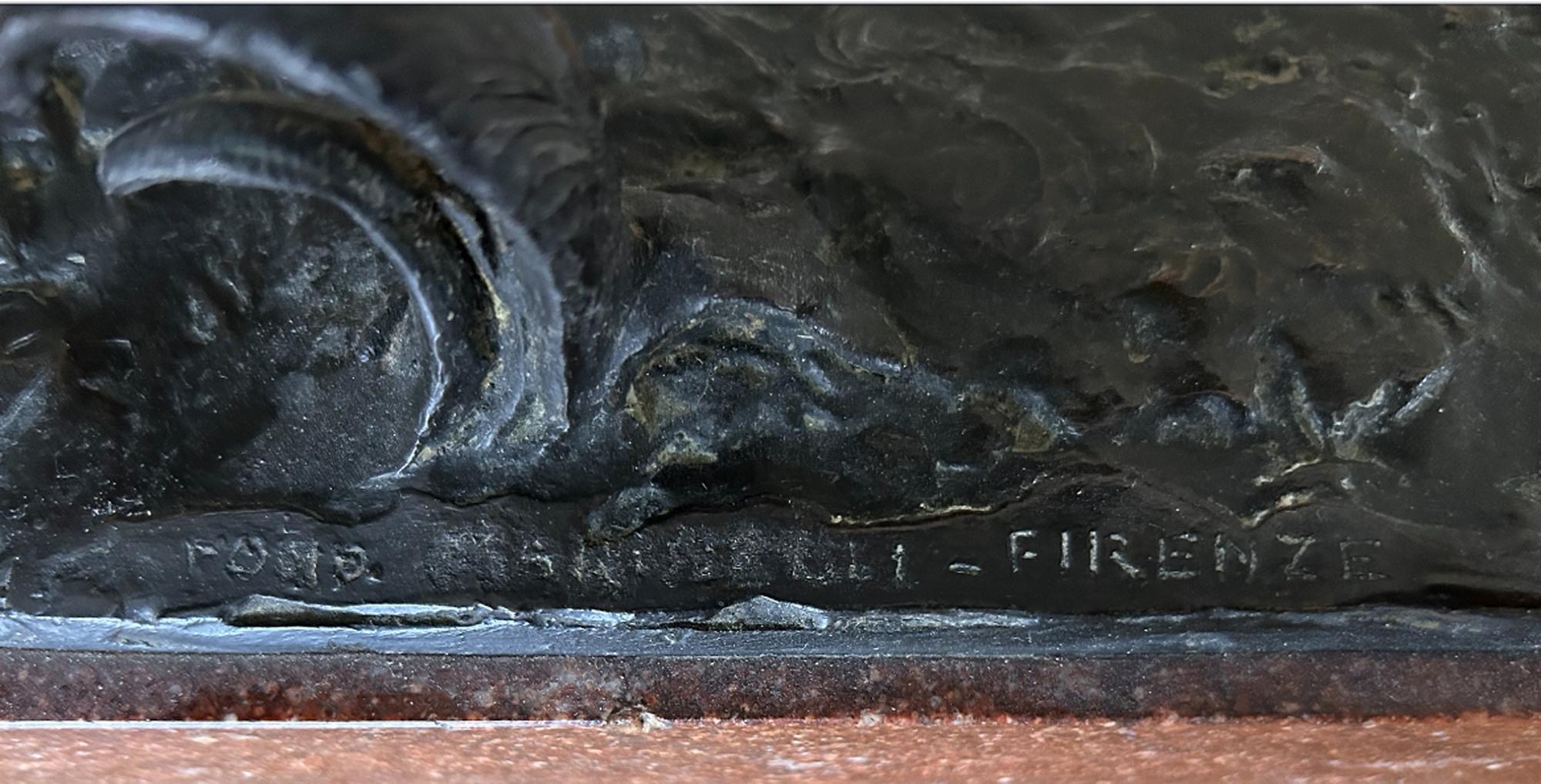 Giovanni Cappelletti - Buck y Doe Bronce sobre base de mármol en Bueno estado para la venta en Pewsey, GB