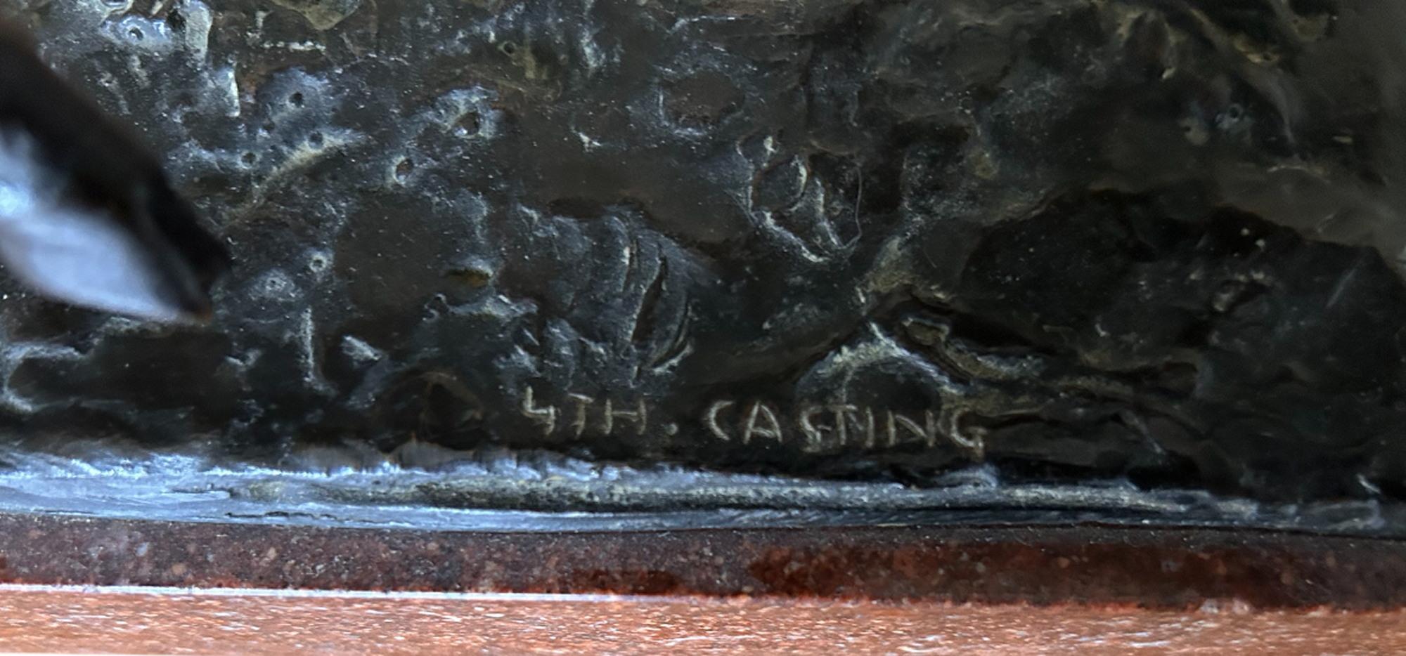 Giovanni Cappelletti - Buck y Doe Bronce sobre base de mármol mediados del siglo XX en venta