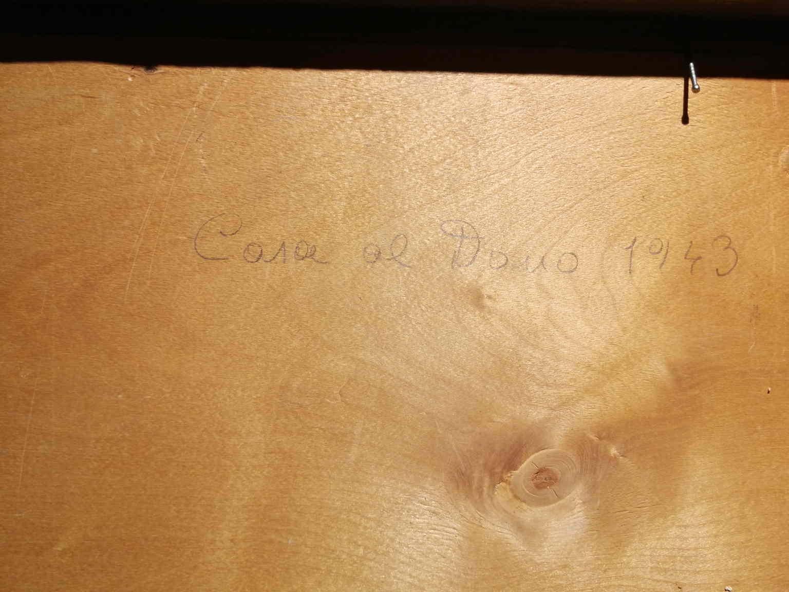 Dipinto figurativo paesaggio toscano del XX secolo olio su tavola in vendita 3