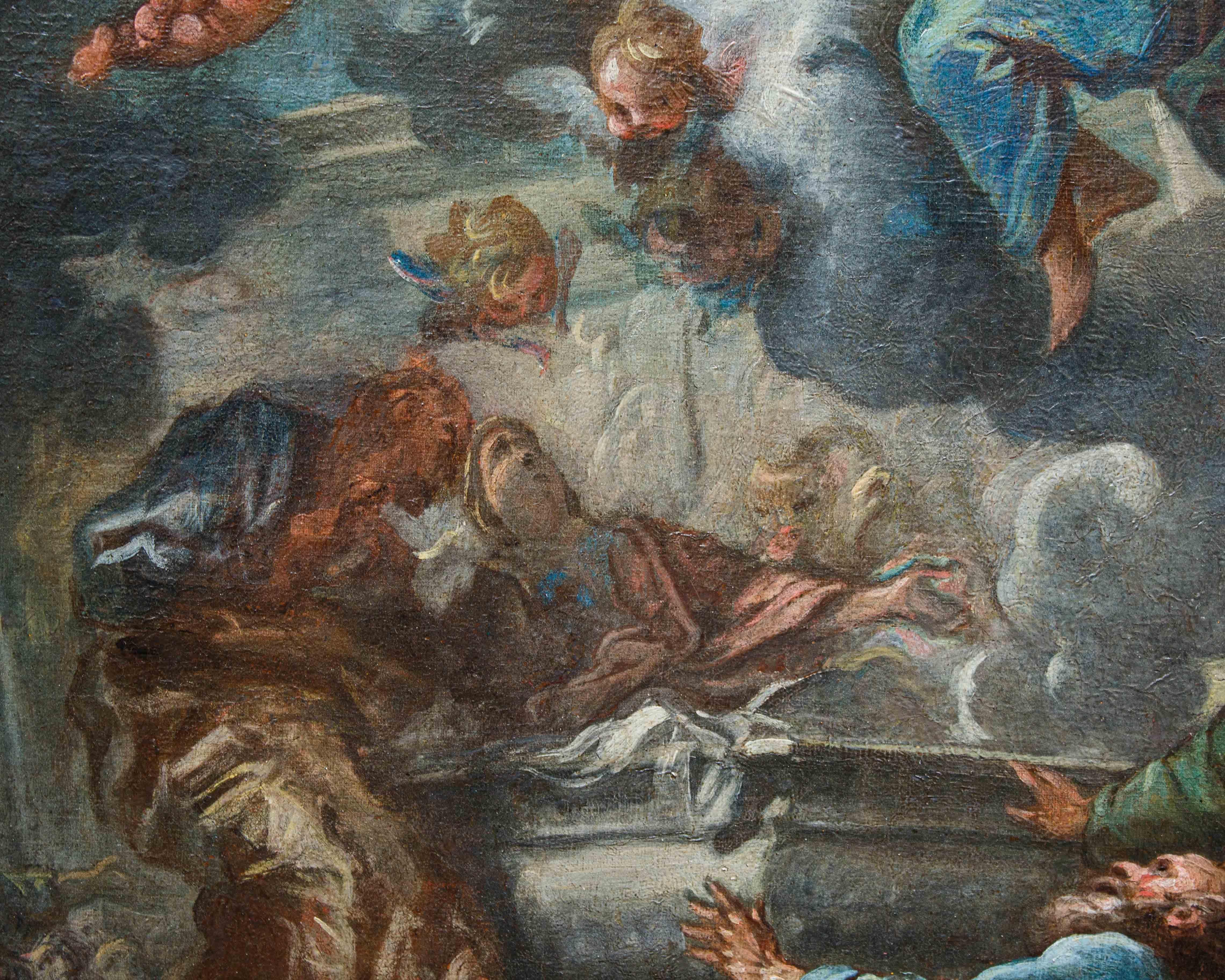 Assunzione della Vergine Dipinto di Giovanni Coli e Filippo Gherardi For Sale 6