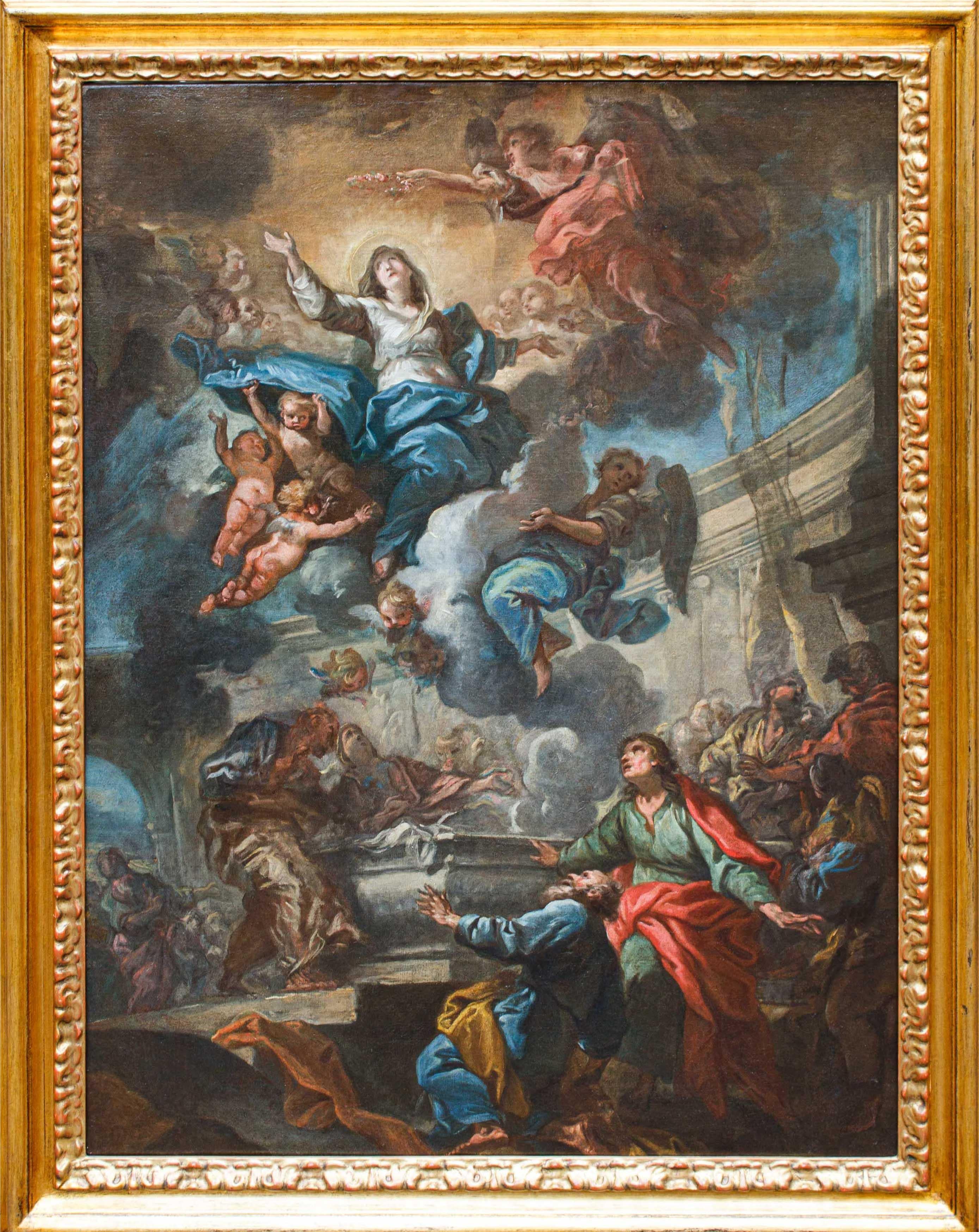 Figurative Painting Giovanni Coli (1636 - 1681) e Filippo Gherardi (1643- 1704) - Assunzione della Vergine Dipinto di Giovanni Coli et Filippo Gherardi