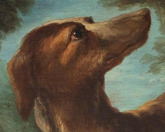 18th Century by Giovanni Crivelli Still life with dog and game Oil on canvas