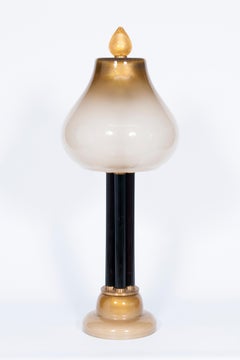 Giovanni Dalla Fina Murano Glass Table Lamp, Italian Postmodern, 1990s