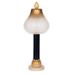 Giovanni Dalla Fina Murano Glas Tischlampe, Italienische Postmoderne, 1990er Jahre