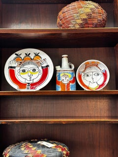 Giovanni de Simone "Colporteur de fruits" Ensemble de bols et d'assiettes peints à la main