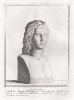 Apuleius, Ancient Roman, C18th Grand Tour Classical antique engraving print