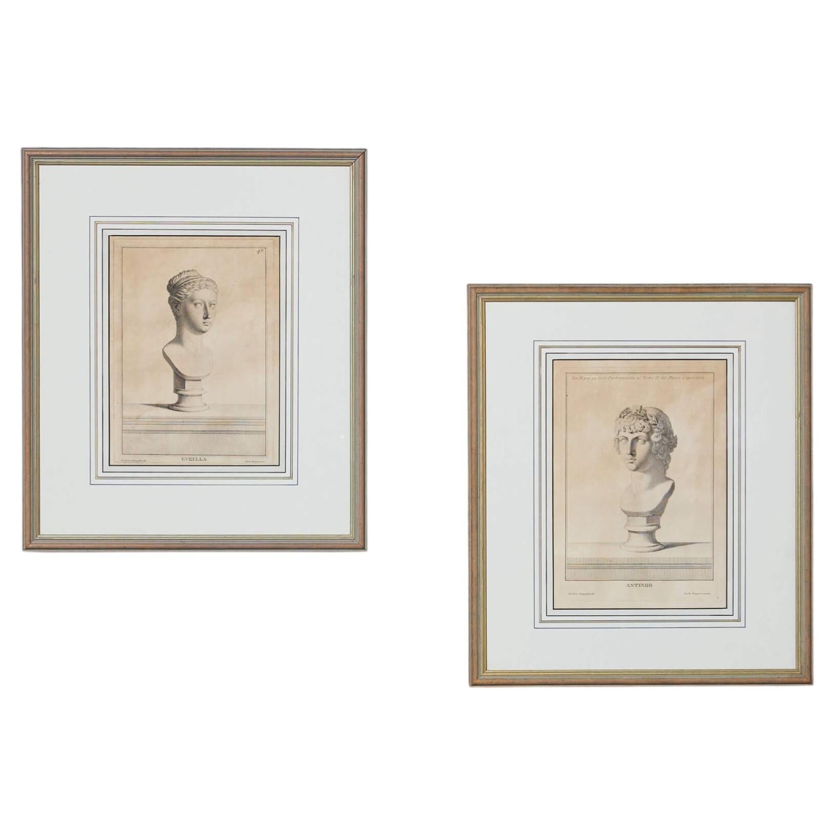 Giovanni Domenico Campiglia (1692–1768) Prints of Lucilla & Bacchus For Sale