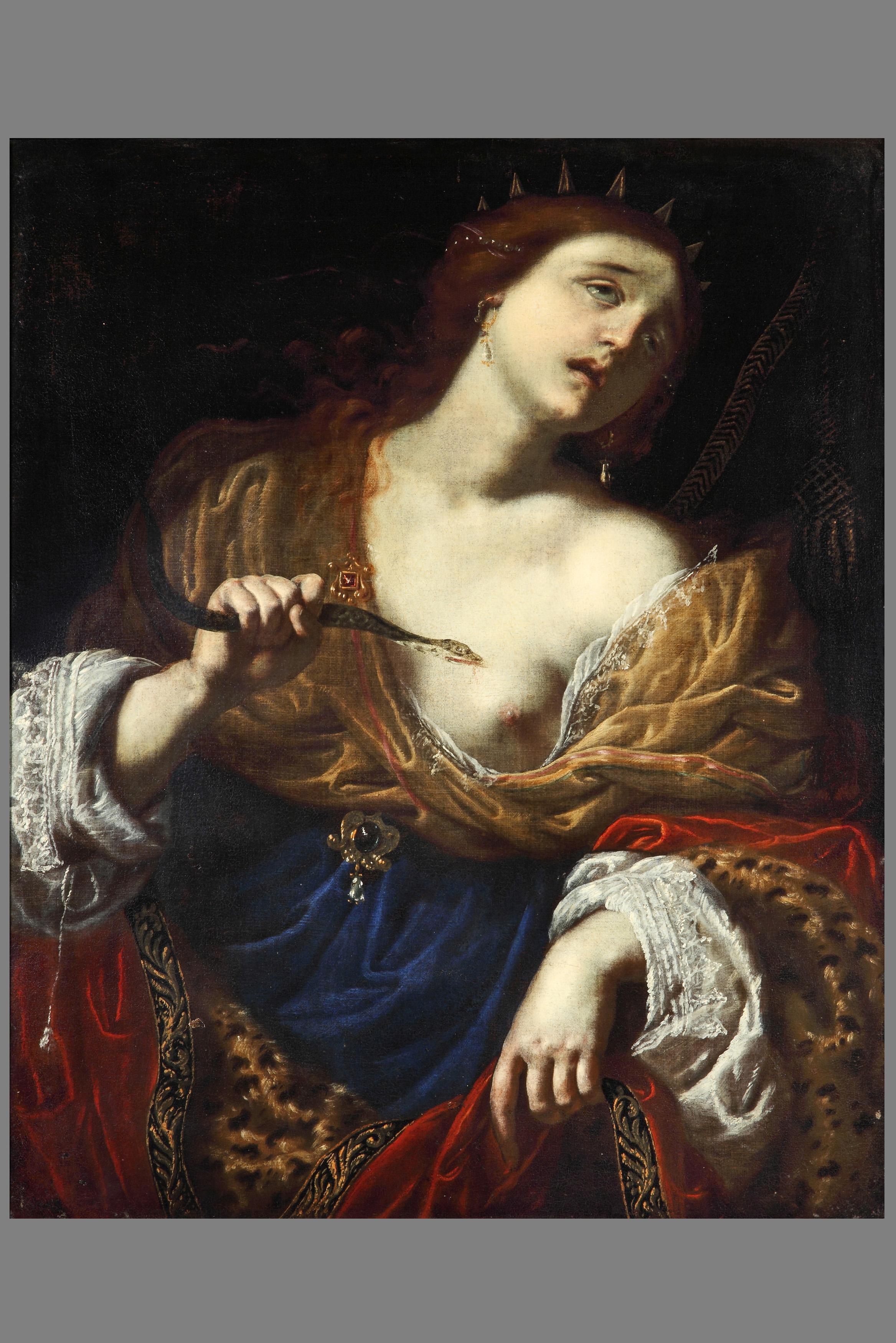 Siglo XVII por Giovanni Domenico Ferrucci La muerte de Cleopatra Óleo sobre lienzo en venta 1