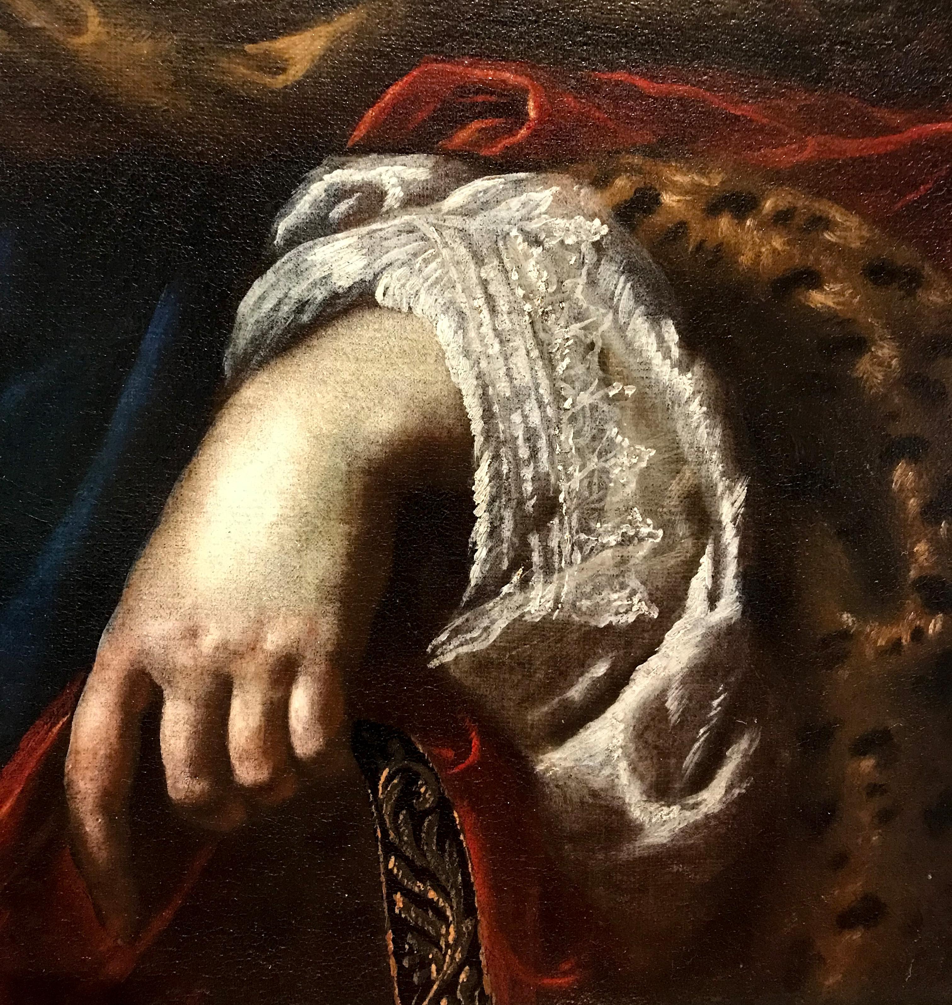 Siglo XVII por Giovanni Domenico Ferrucci La muerte de Cleopatra Óleo sobre lienzo en venta 7