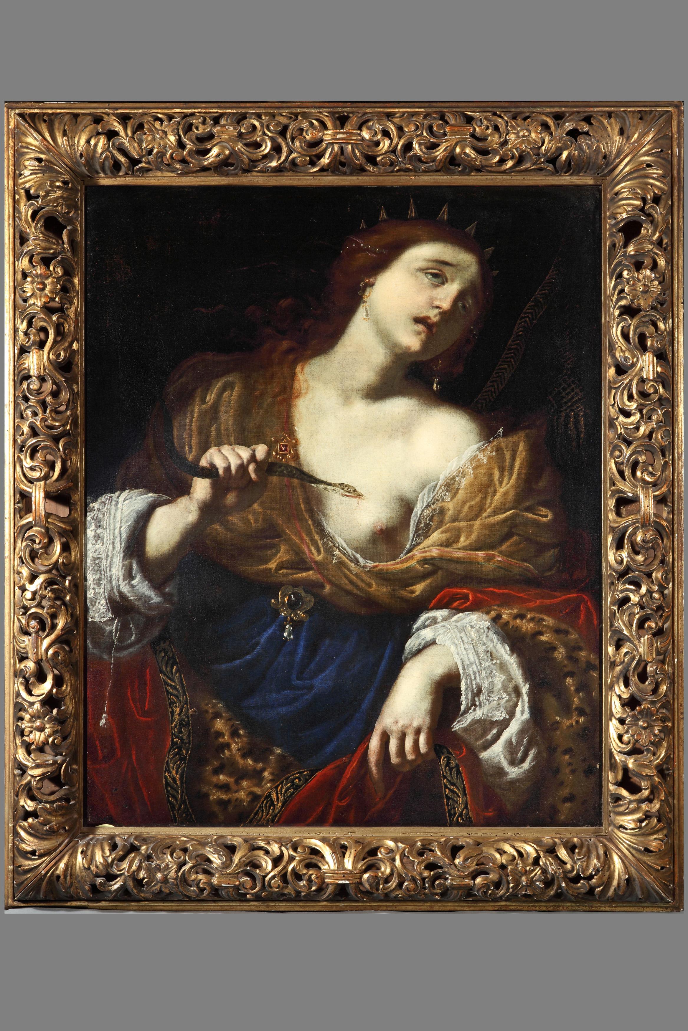 Giovanni Domenico Ferrucci (Fiesole, Italia, 1619 - Lucca, Italia, después de 1669)
Título: La muerte de Cleopatra
Técnica: Óleo sobre lienzo
Dimensiones: sin marco 85 x 70,7 cm - con marco 107 x 89,6 x 10 cm

Ferias: Bienal Internacional de