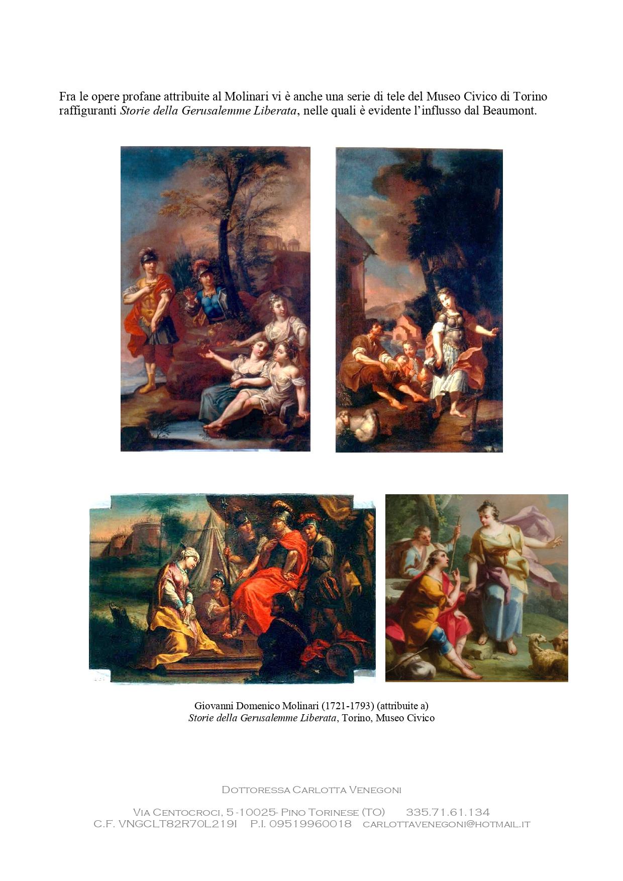 Giovanni Domenico Molinari, Italian 18th Century Oil on Canvas, Biblical Scenes 5