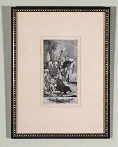 THE HOLY FAMILY WITH A BEGGAR AND HIS SON