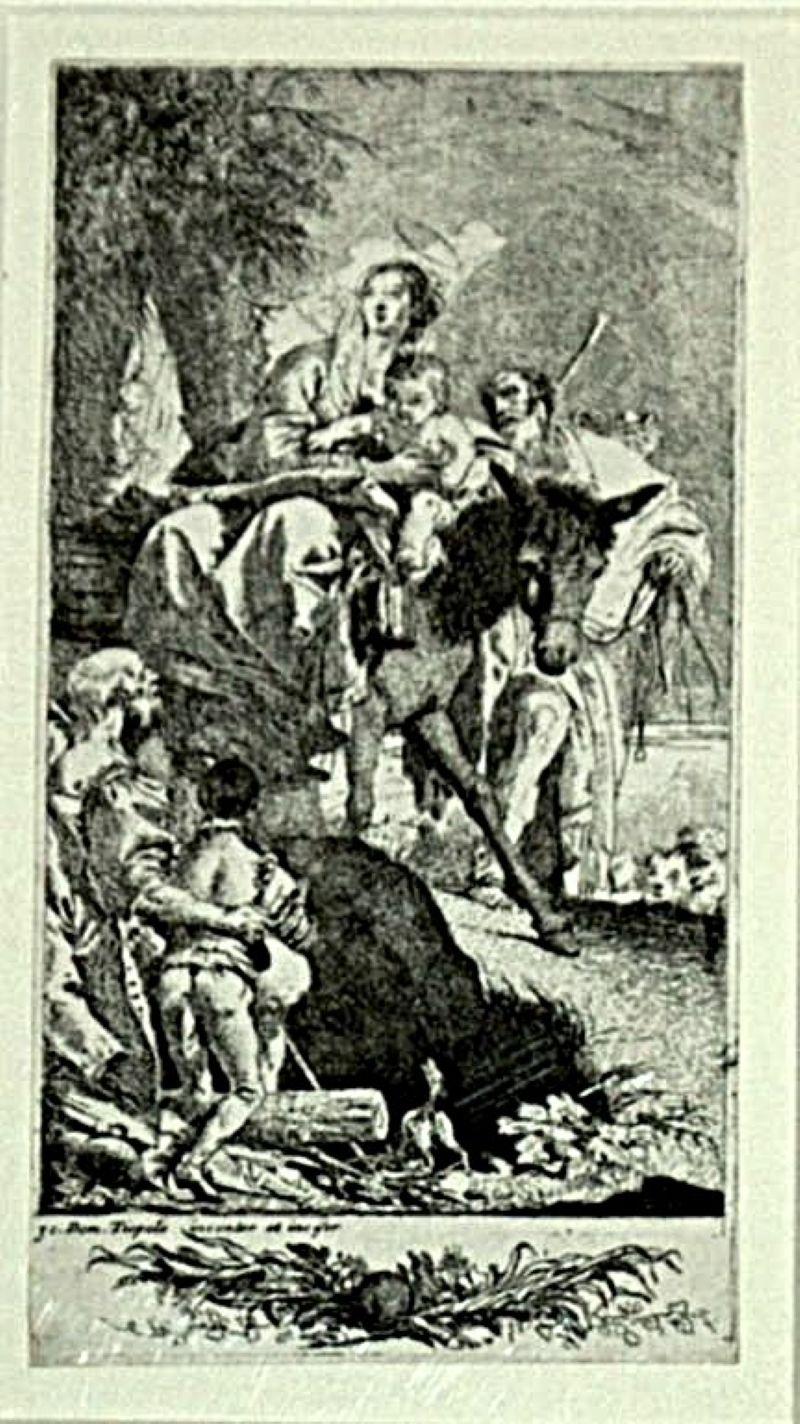THE HOLY FAMILY WITH A BEGGAR AND HIS SON
