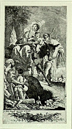 THE HOLY FAMILY WITH A BEGGAR AND HIS SON