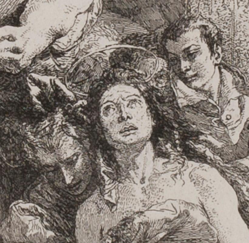 The Martyrdom of Saint Agatha - Print by Giovanni Domenico Tiepolo