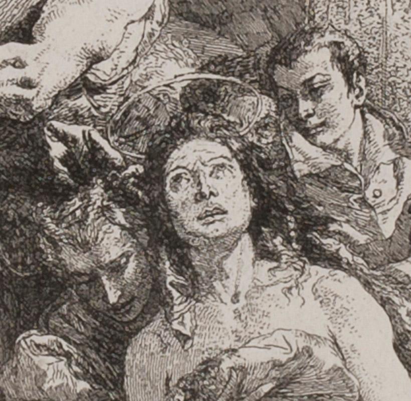 Il martirio di Sant'Agata - Print di Giovanni Domenico Tiepolo