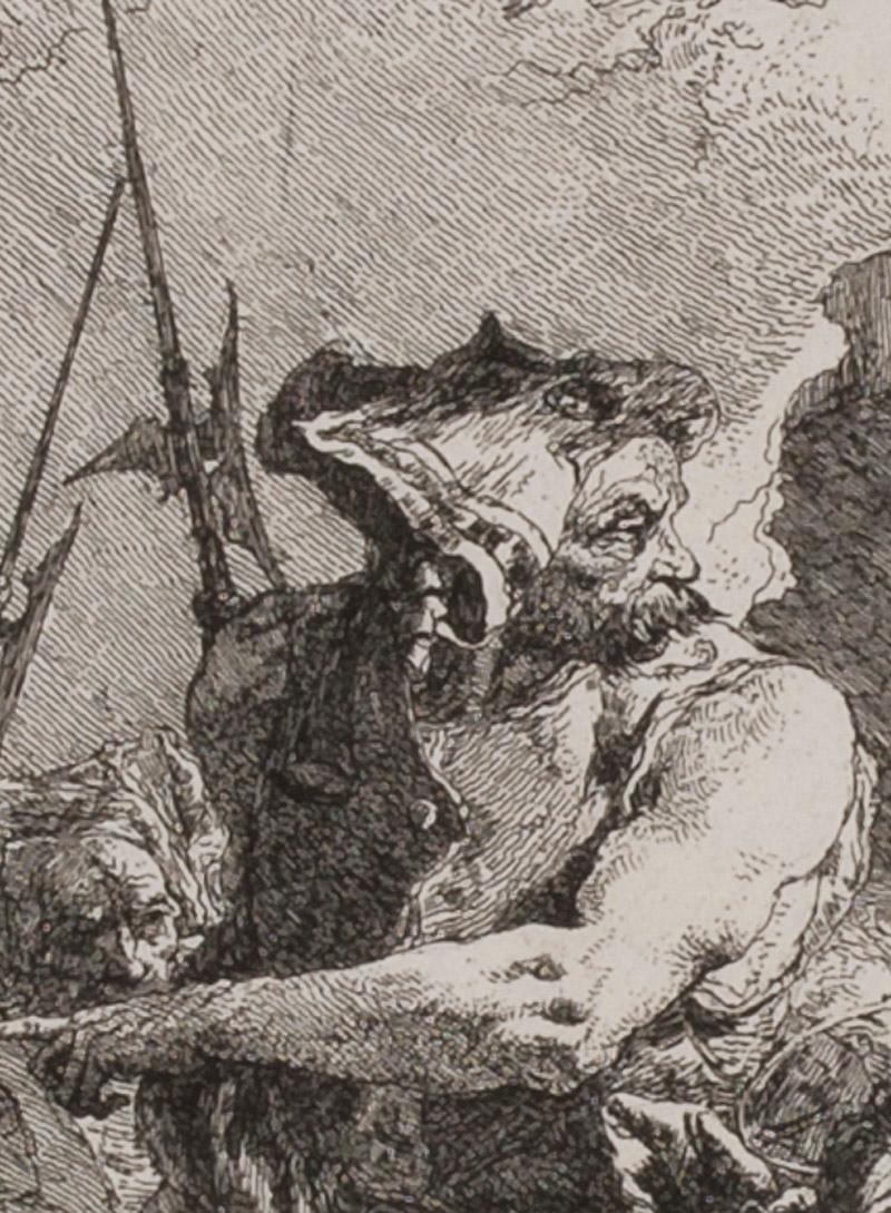 Il martirio di Sant'Agata - Print Barocco di Giovanni Domenico Tiepolo