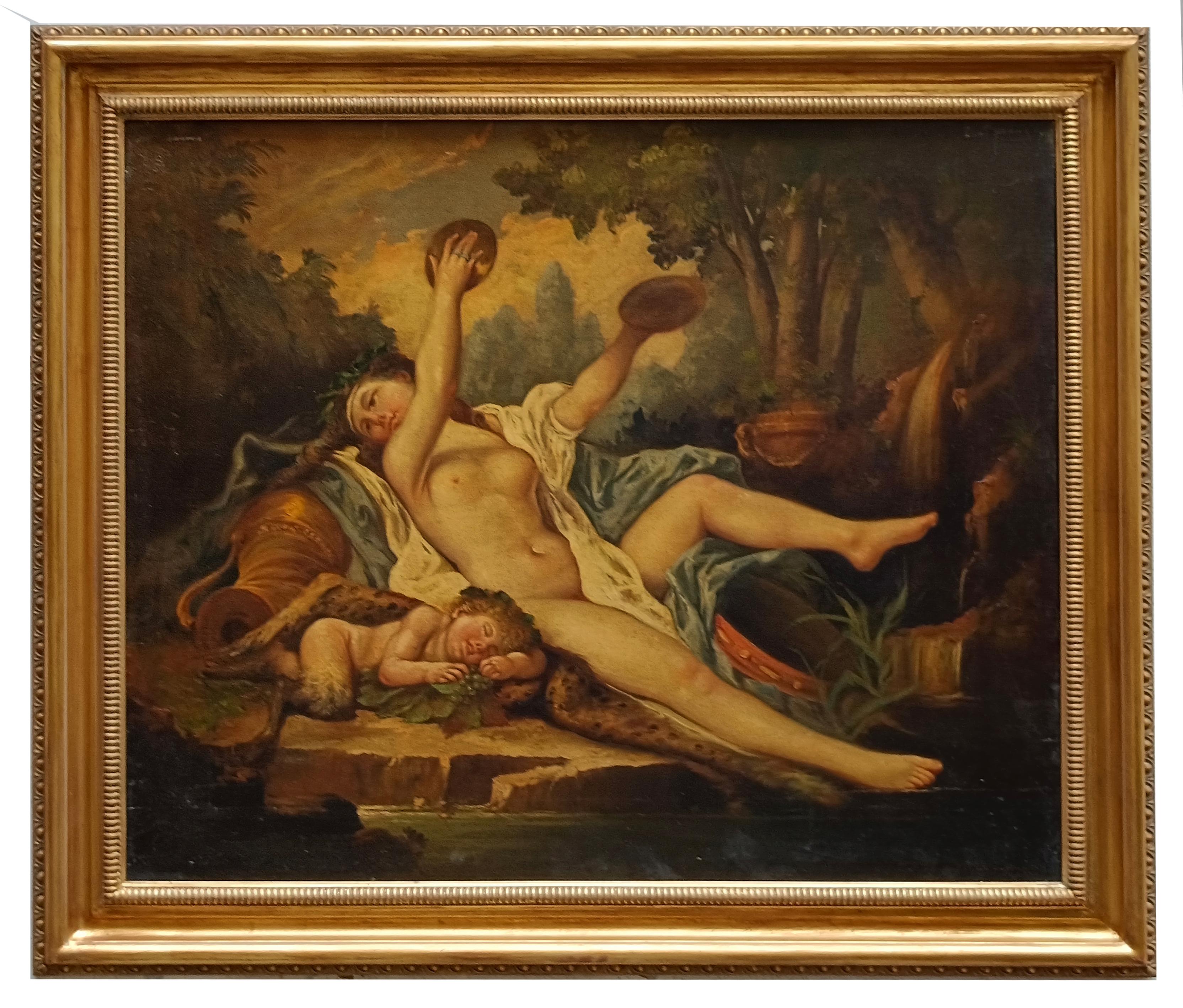 ALLEGORICAL SCENE – Giovanni Faliero – Italien  Öl auf Leinwand Gemälde