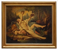 SCENA ALLEGORICA - Giovanni Faliero - Italia  Pittura a olio su tela
