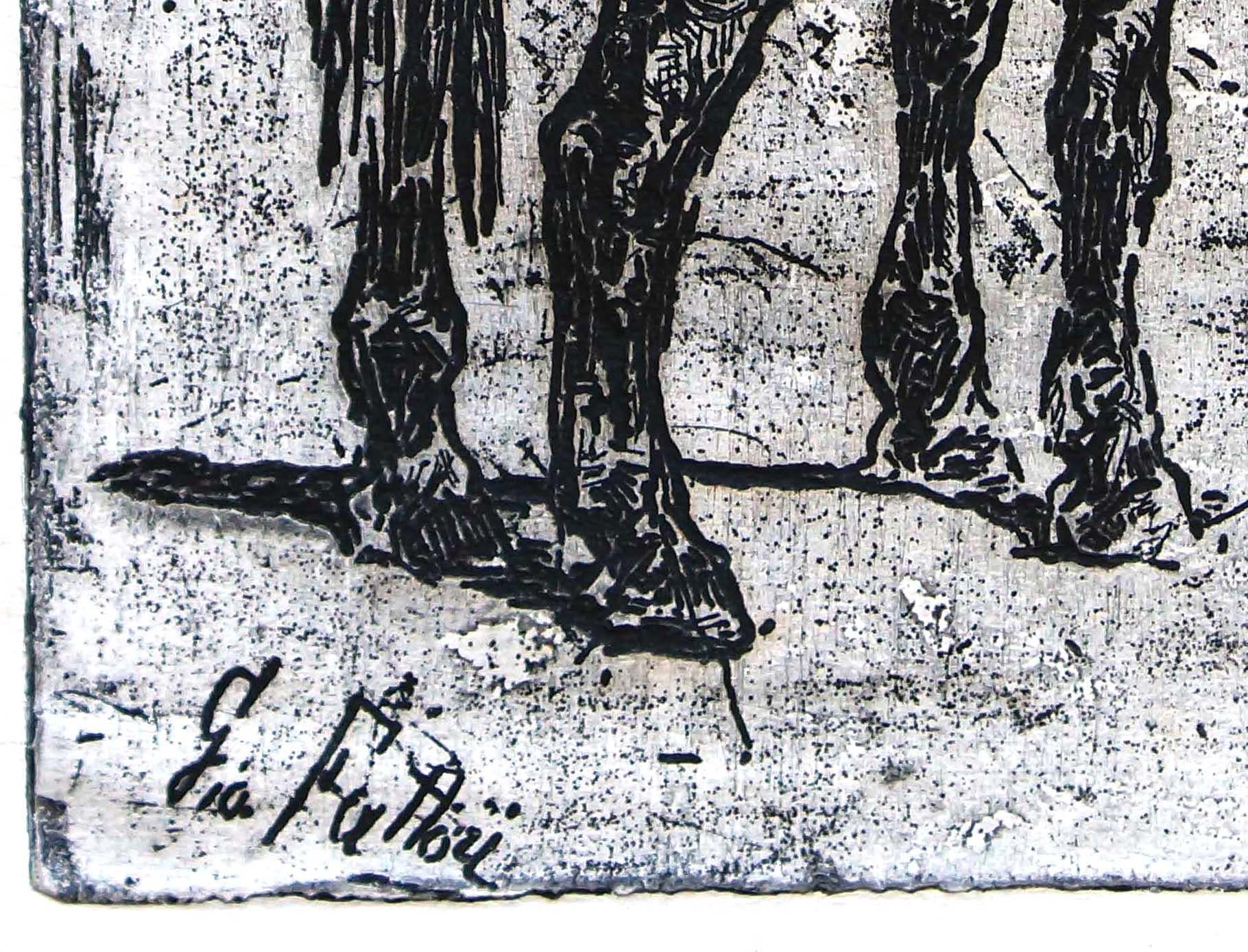 Image dimensions: 16.5x10 cm
Signed on plate by the artist.
Bibliography: A.Baboni, L’Ottocento: le incisioni di Giovanni Fattori, Museo Civico “Giovanni Fattori”, Livorno 2001, p. 76, tav. 55.

Giovanni Fattori was an Italian artist, one of the