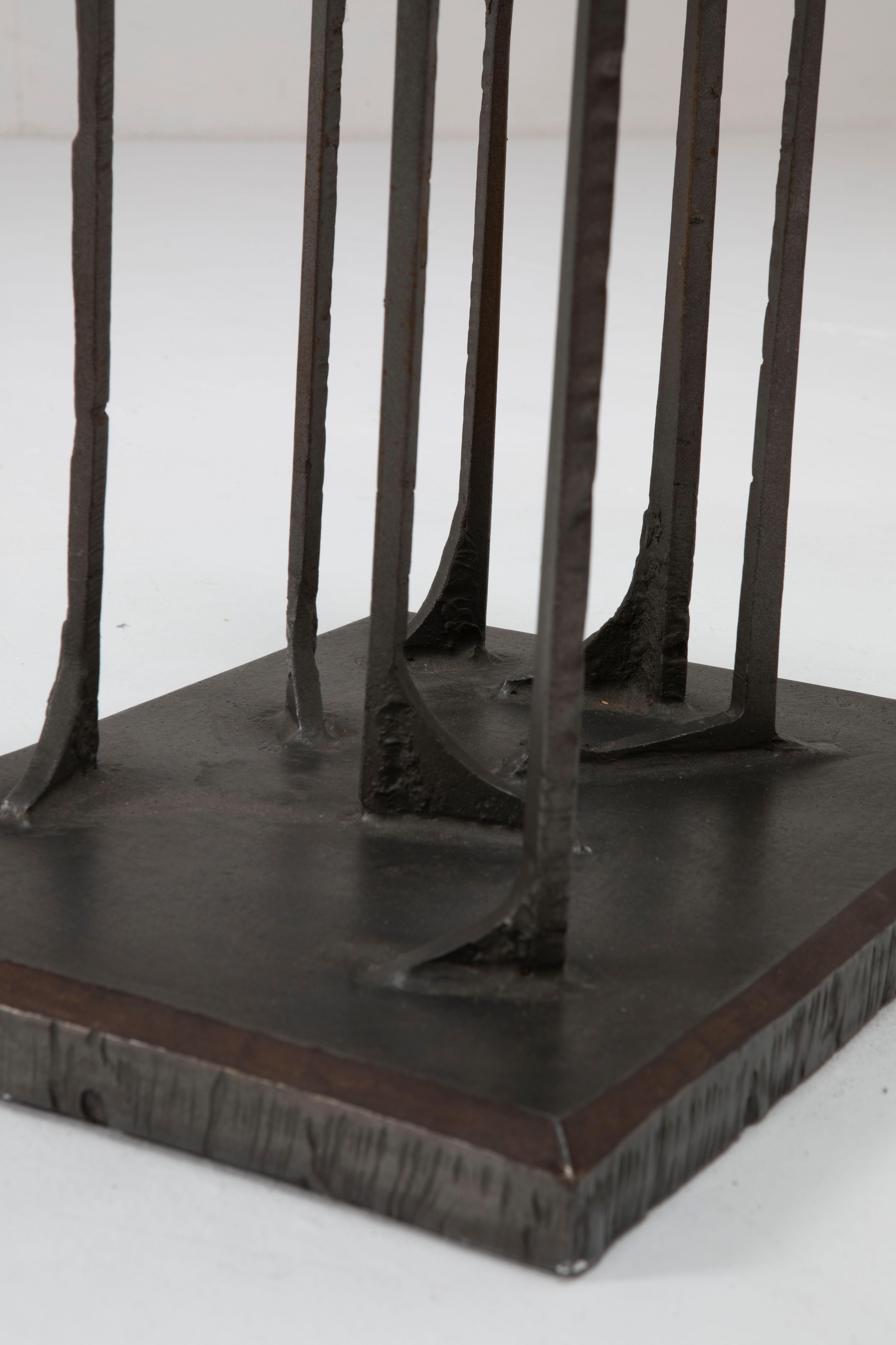 Giovanni Ferrabini stunning Sculptural Bronze Low Table, Italian Design 1950 ca. For Sale 4