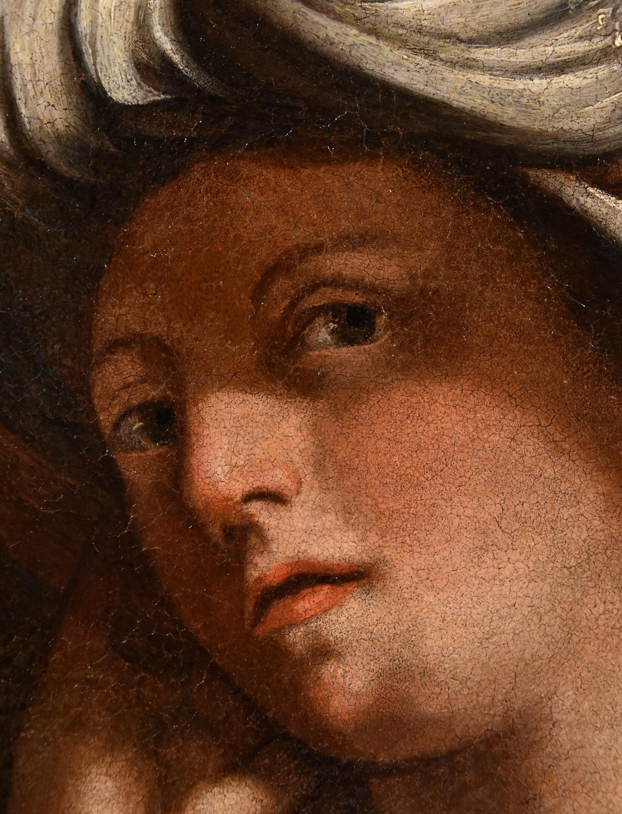 La Hechicera Circe Pintura Óleo sobre lienzo Siglo XVII Viejo maestro italiano Guercino - Painting Antiguos maestros de Giovanni Francesco Barbieri, il Guercino (Cento 1591-1666 Bologna)