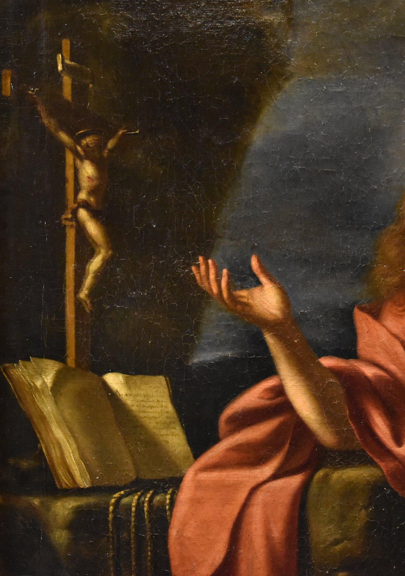 Mary Magdalene Guercino Paint 17th Century Oil on canvas Old master Religious For Sale 3