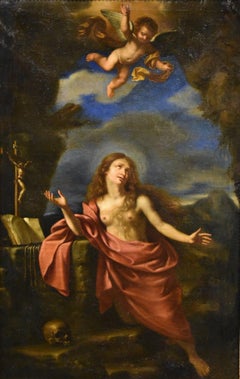 Mary Magdalene Guercino Paint 17th Century Oil on canvas Old master Religious