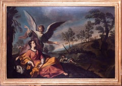 Italian, 17th Century old master oil painting of the Annunciation